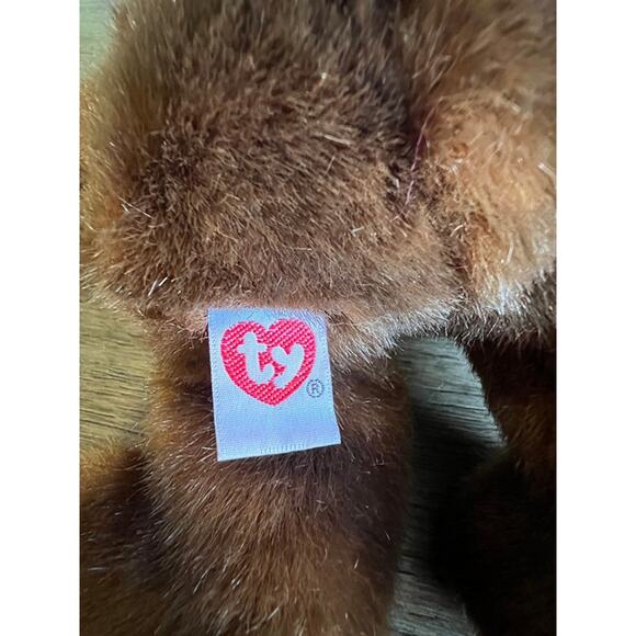 Vintage 1995 Ty Classics Collection‎ PJ the Teddy Bear Plush w/ Swing Tag - Picture 4 of 6